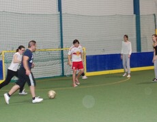 Beim Fußballspielen