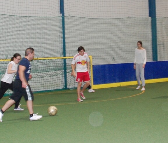 Beim Fußballspielen