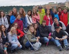 Schüler/innen in Prag