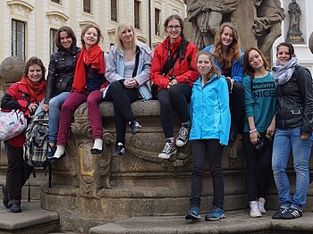 Gruppenfoto in Prag